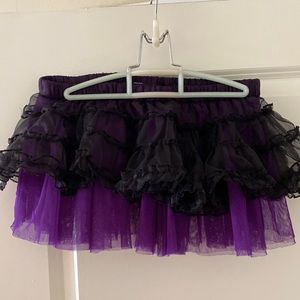 Black Fashion toole black and purple mini skirt/lingerie